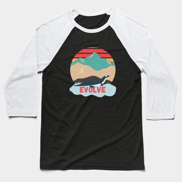 Evolve amphibian ancestor Baseball T-Shirt by High Altitude